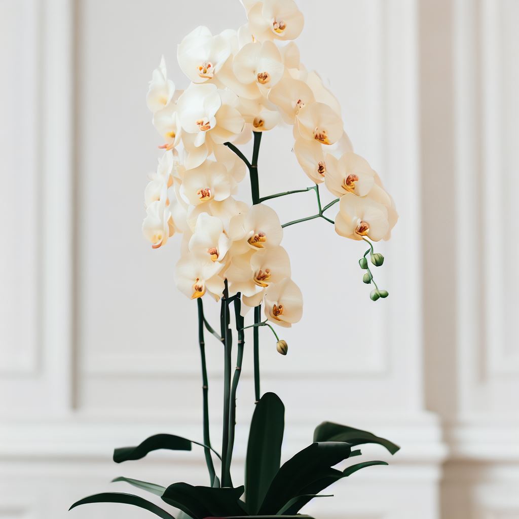 Blushing Bride Waterfall Orchid Plant - Orchids by Donya's Florals
