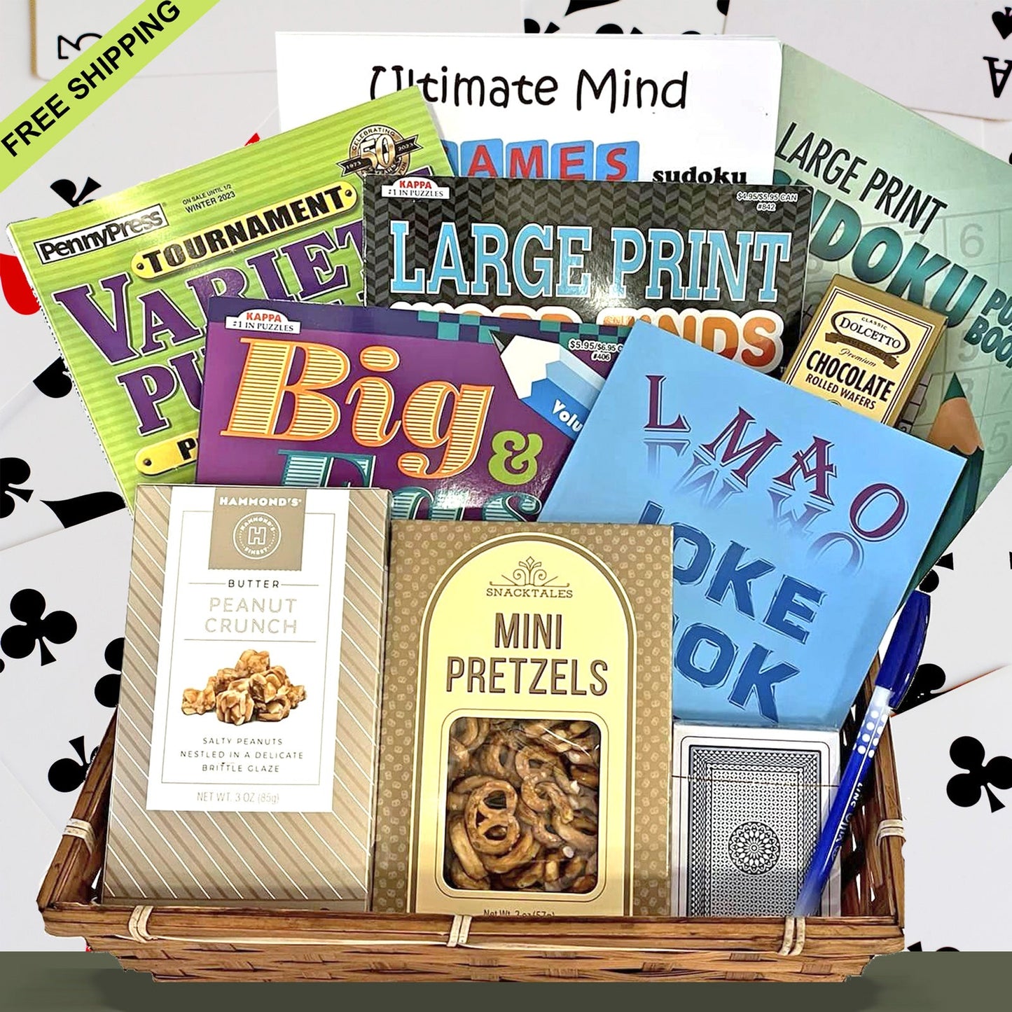 Get Well Gift Basket for Men and Women with Puzzle Books, Snacks & More