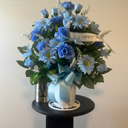 Oceanside Blue, Memorial Flowers Tribute - Orchids by Donya's Florals