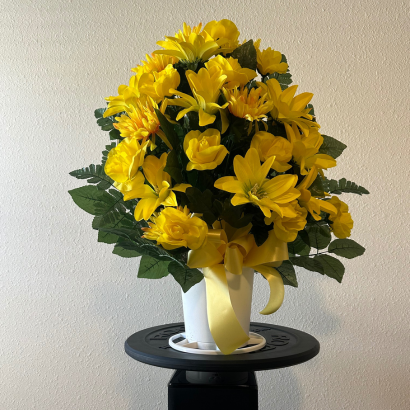 Brightest Day Yellow, Memorial Flowers - Orchids by Donya's Florals