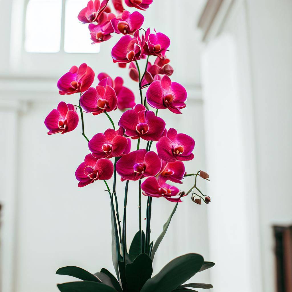 Fuchsia Phalaenopsis Orchid Plant - Orchids by Donya's Florals