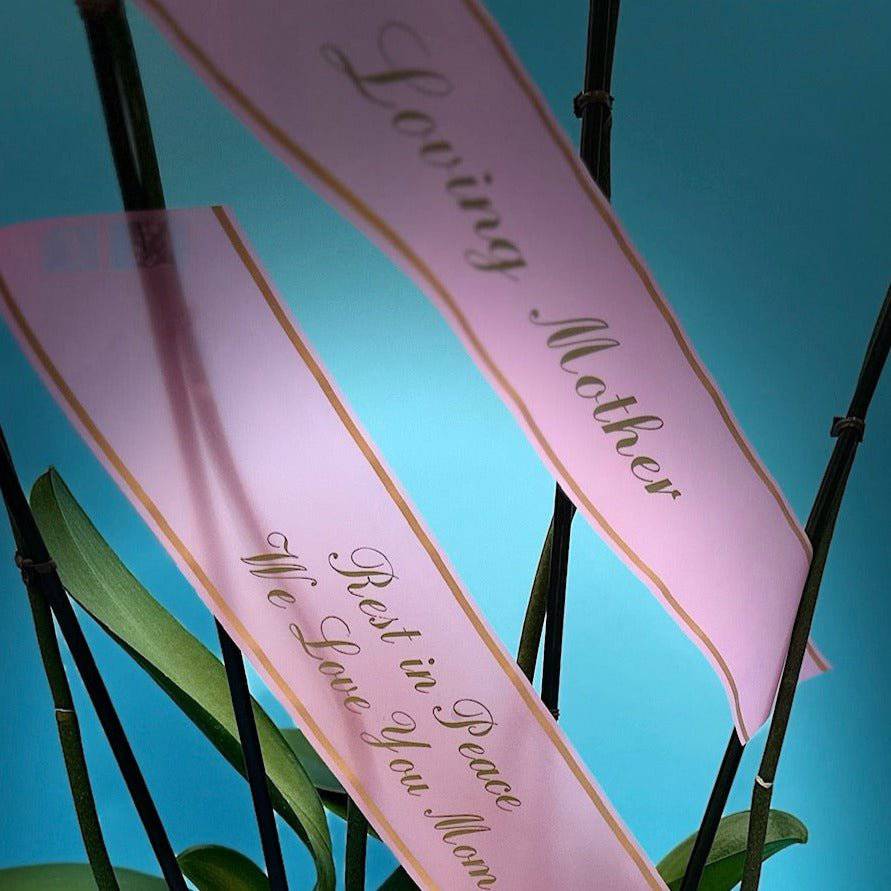 Personalized Ribbon (Add-on) - Orchids by Donya's Florals